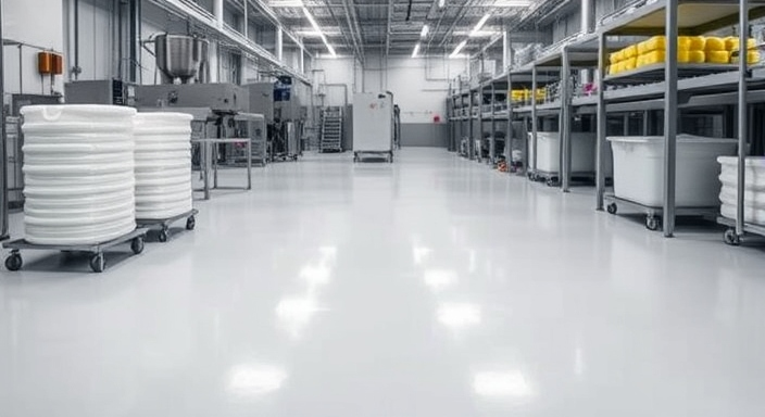 Seamless Industrial PU Flooring by FLOORX